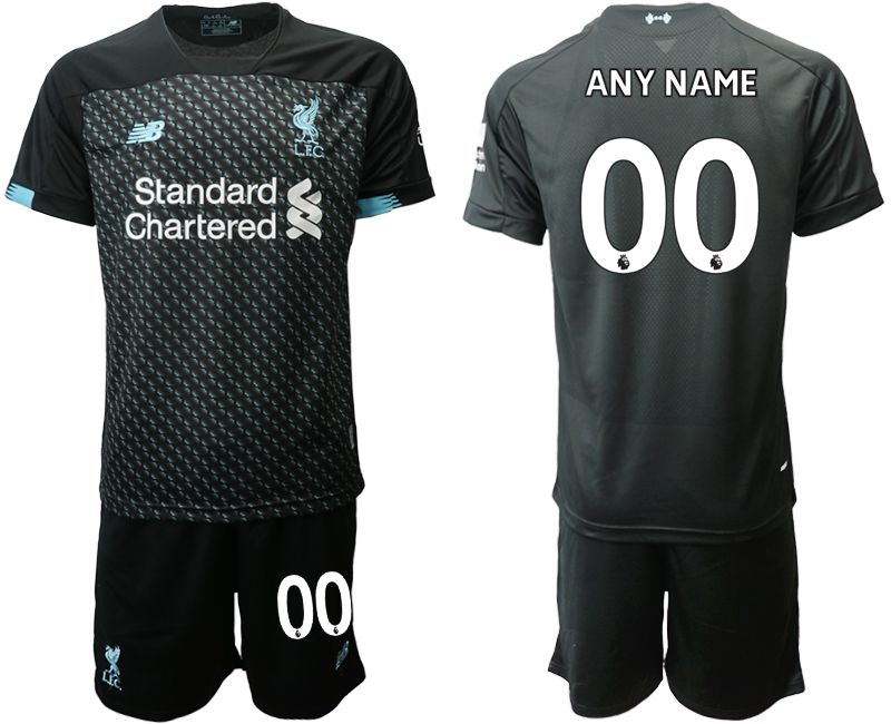 Men 2019-2020 club Liverpool away customized black Soccer Jerseys